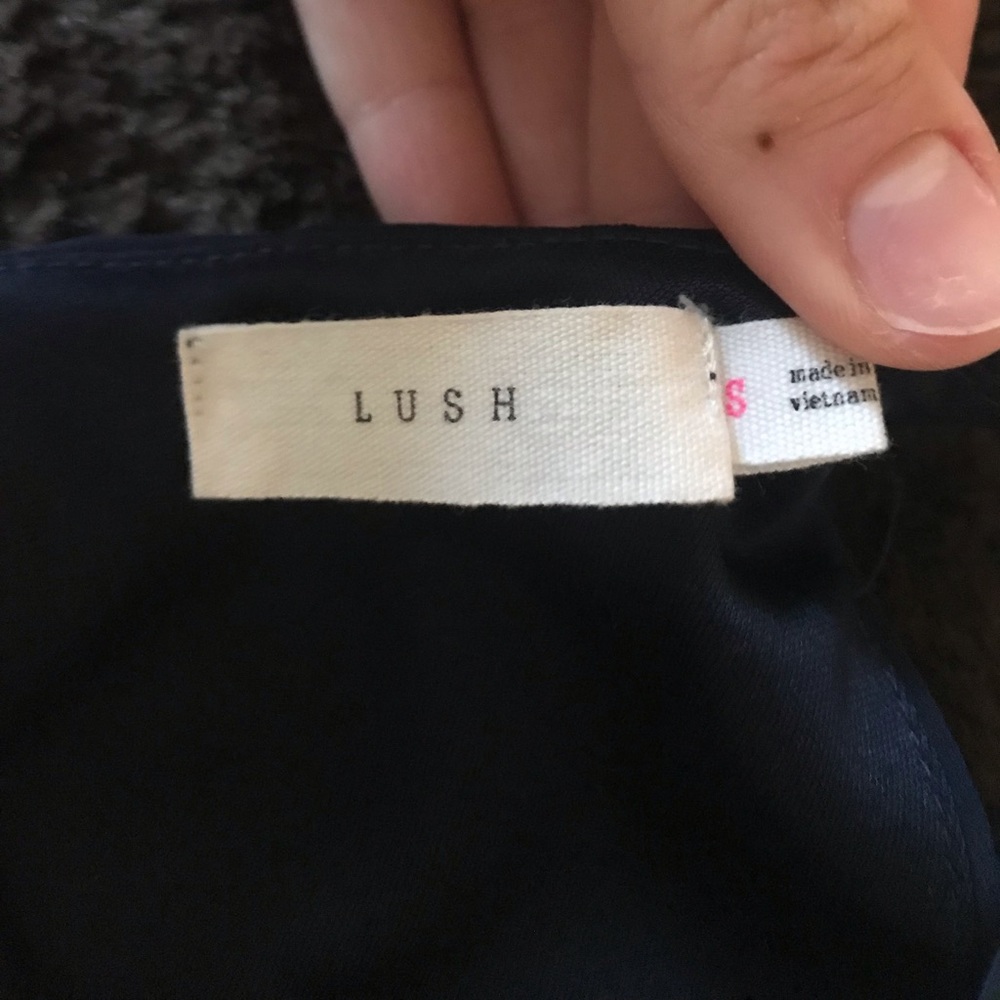 Lush navy halter dress NWOT - Picture 2 of 2